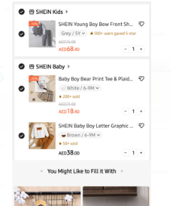Shein New Order 3 Products